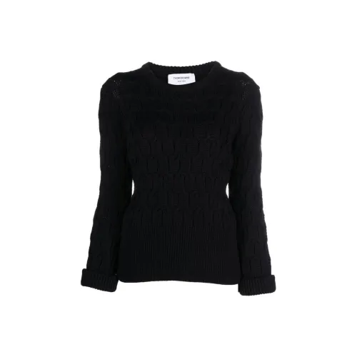 THOM BROWNE Crisscross Virgin-wool Cable-knit Jumper