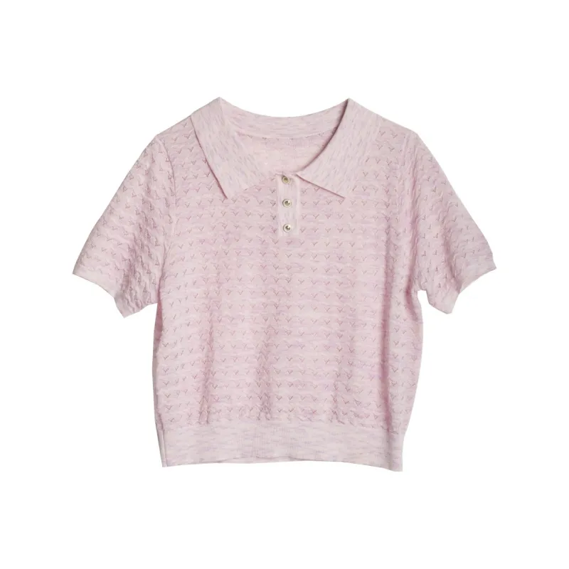 Olrain Regular T Shirt Women's Pink Purple-0