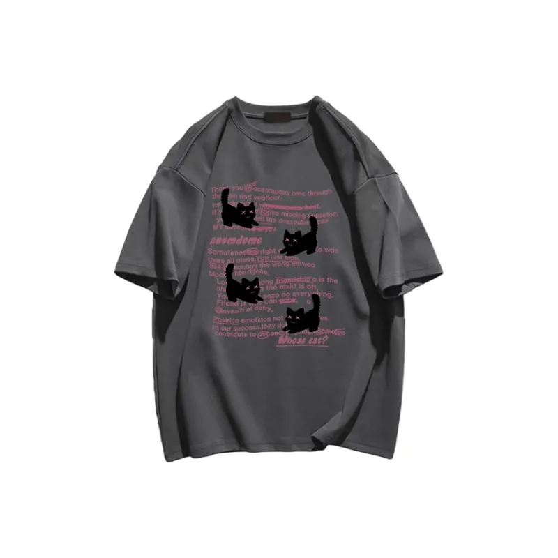 Cotton Shopping Regular T Shirt Women's-8