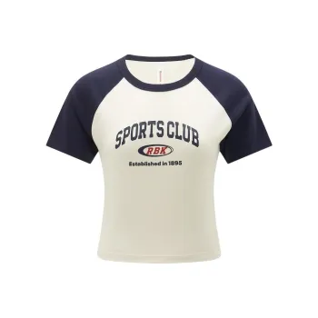 Reebok T Shirt Women's Marine Blue/White
