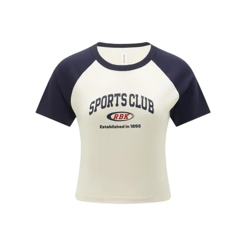 Reebok T-Shirt Women's Marine Blue/White