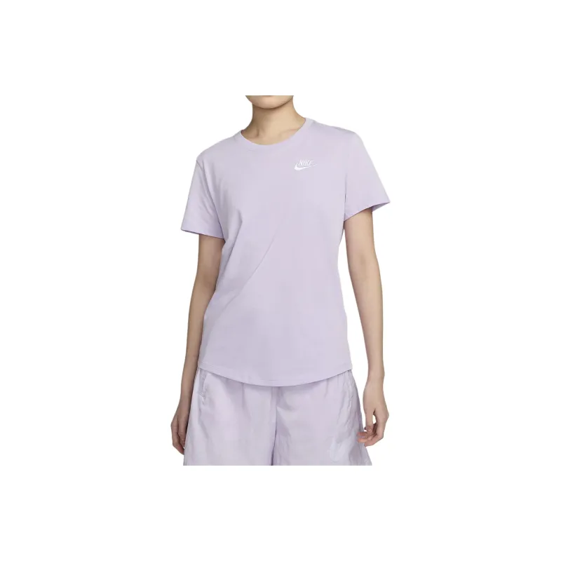 Nike Club T Shirt Women's Purple Mist/White-0