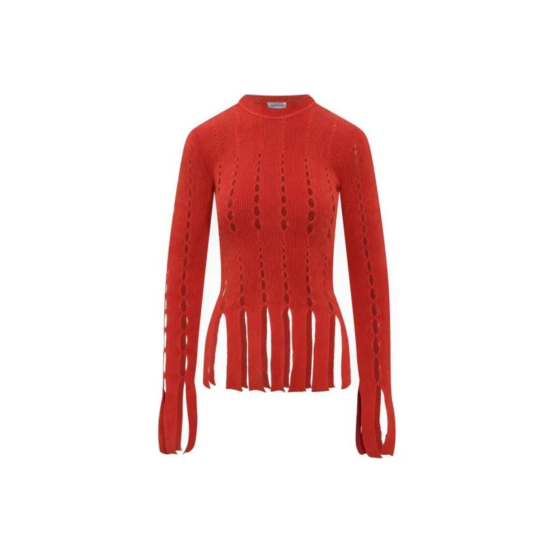 AMBUSH Cut Out Long Sleeved Knitted Top-0