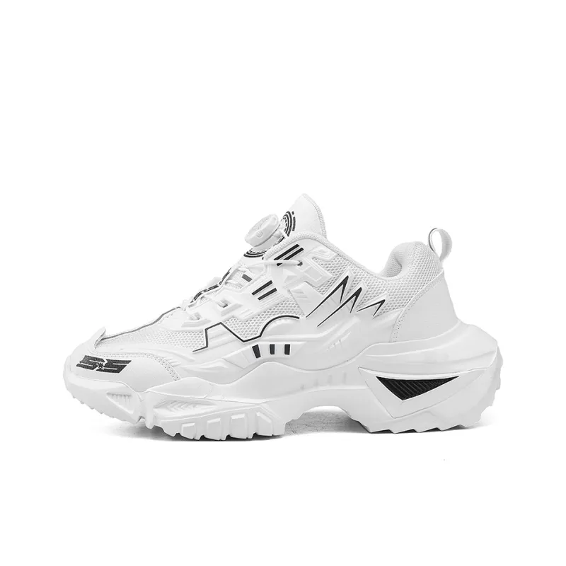 OFFER AITR Cushioning Slip Resistant Coverage Low Top Chunky Sneakers Men's Black-14