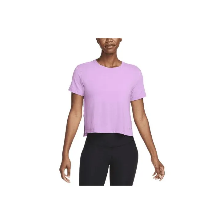 Nike Yoga Dri-FIT T-Shirt Women's Dark Purple Red-0
