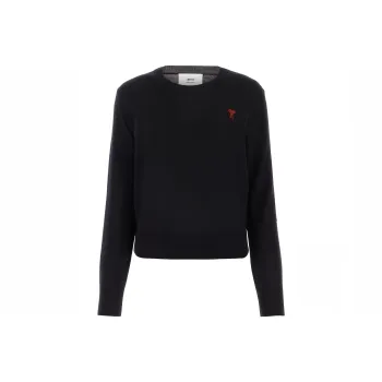 AMIPARIS Paris Ami De Coeur Logo Embroidered Knit Jumper