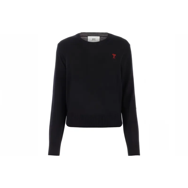 AMIPARIS Paris Ami De Coeur Logo Embroidered Knit Jumper-0