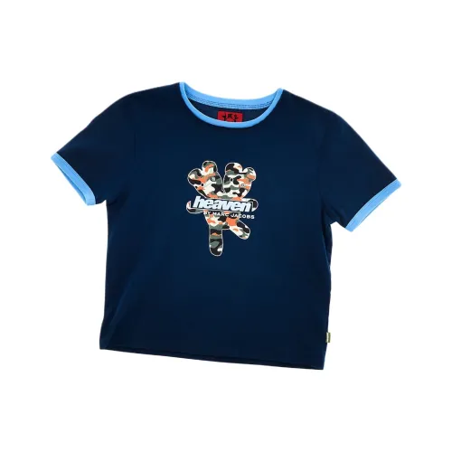 MARC JACOBS Drop Shoulder Sleeve T Shirt Women's Blue