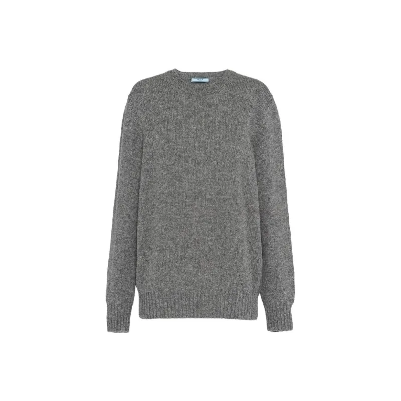 PRADA Triangle logo Wool Jumper-0