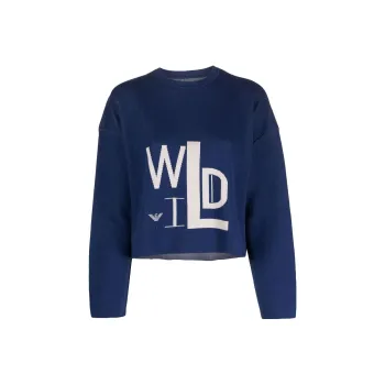 EMPORIO ARMANI SS23 Sweater Women's Royal Blue