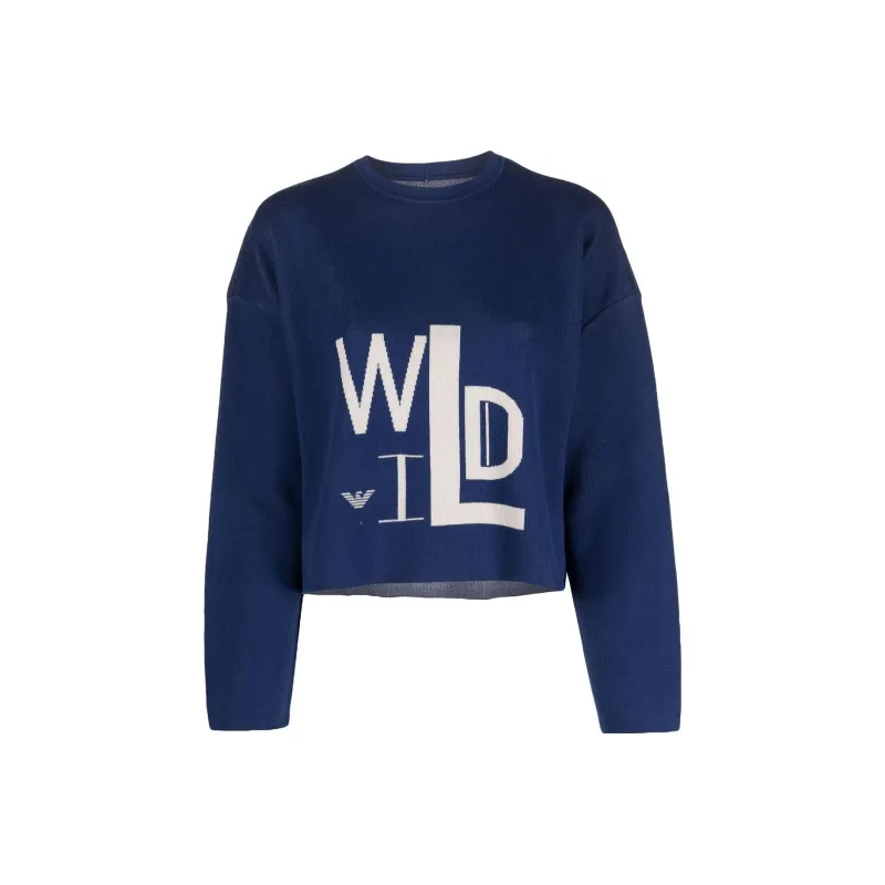 EMPORIO ARMANI SS23 Sweater Women's Royal Blue-0
