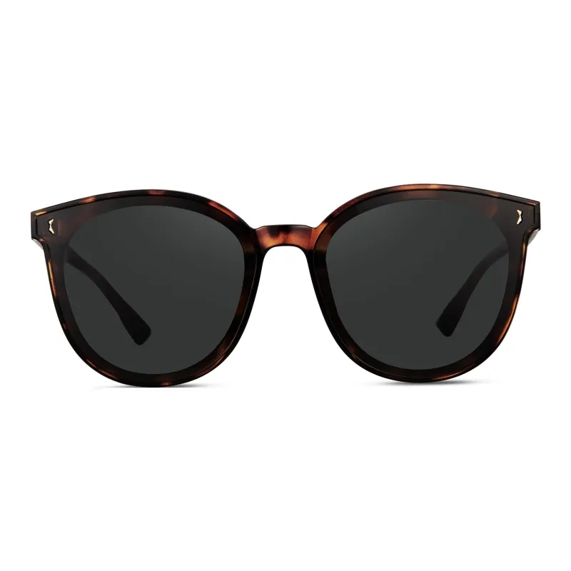 HORIEN TR/Memory Plastic Oval Sunglasses Unisex-10