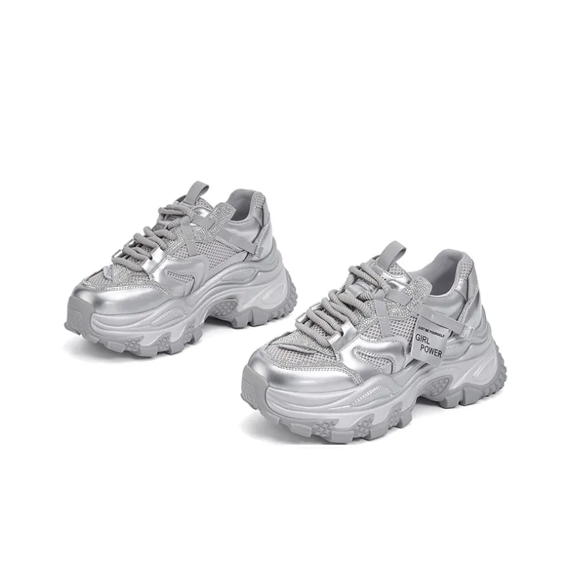 DAPHNE Anti Slip Wear Resistant Low Top Chunky Sneakers Women's-12