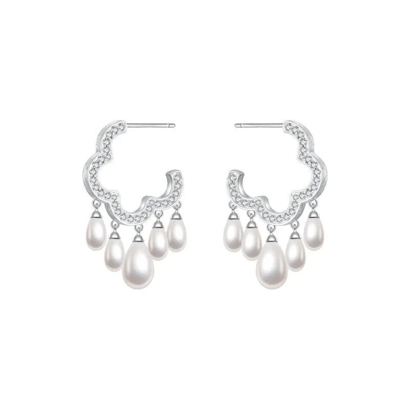 ZEGL Artificial Pearl Earrings Women's-0