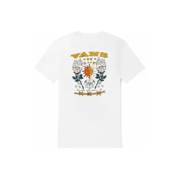 Vans Set in Sleeve T Shirt Women's White