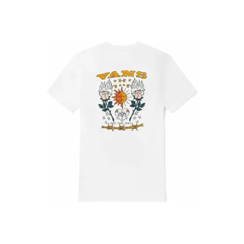 Vans Set in Sleeve T Shirt Women's White