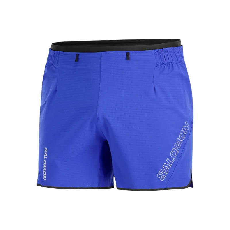SALOMON SENSE AERO 5 Sports Shorts Men's Blue-0