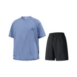 Clothing Set (Medium Blue Top+Large Black Pants)