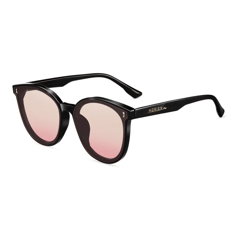 HORIEN TR/Memory Plastic Oval Sunglasses Unisex-14