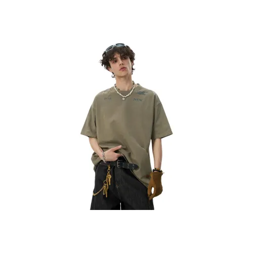 JHYQ T Shirts Unisex Army Green