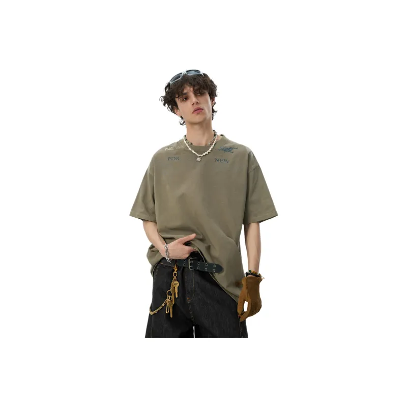 JHYQ T Shirts Unisex Army Green-0