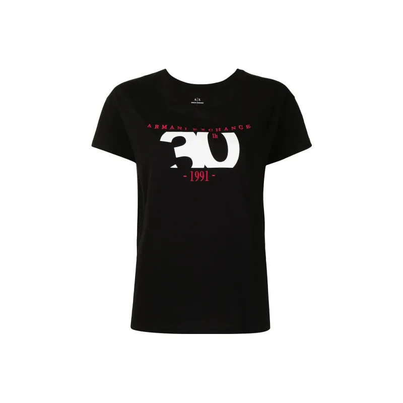 ARMANI EXCHANGEAE SS22 T Shirt Women's Black-0