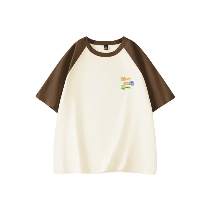 Cotton Raglan Sleeve T Shirt Women's-2