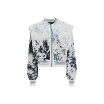BESIONIA FW23 Sweater Women's Blue Pattern