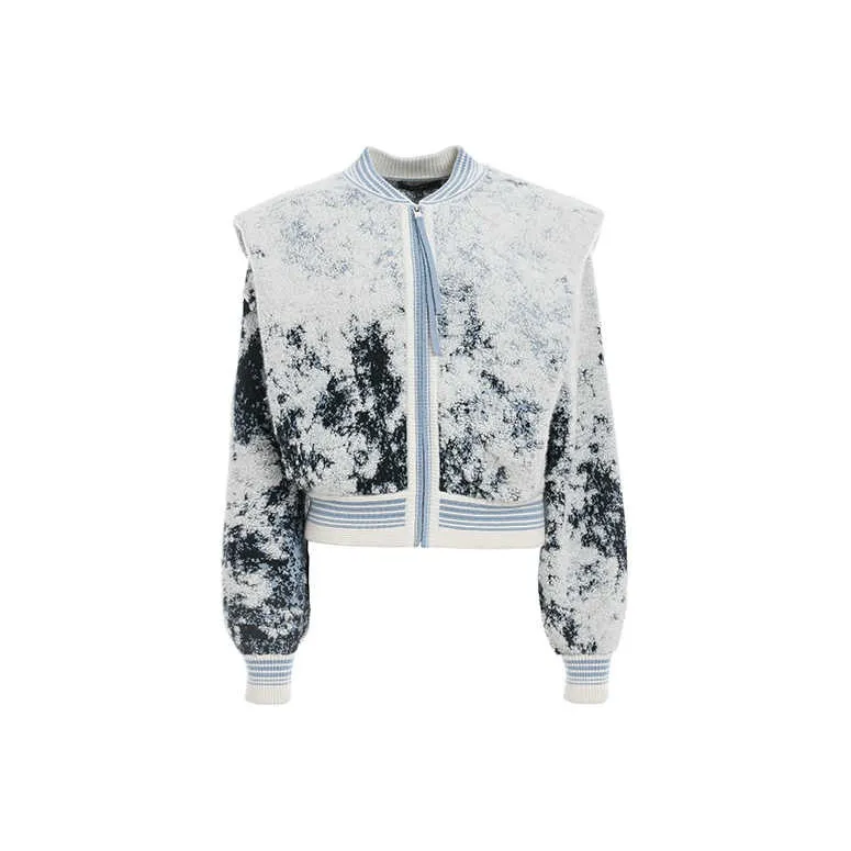 BESIONIA FW23 Sweater Women's Blue Pattern-0