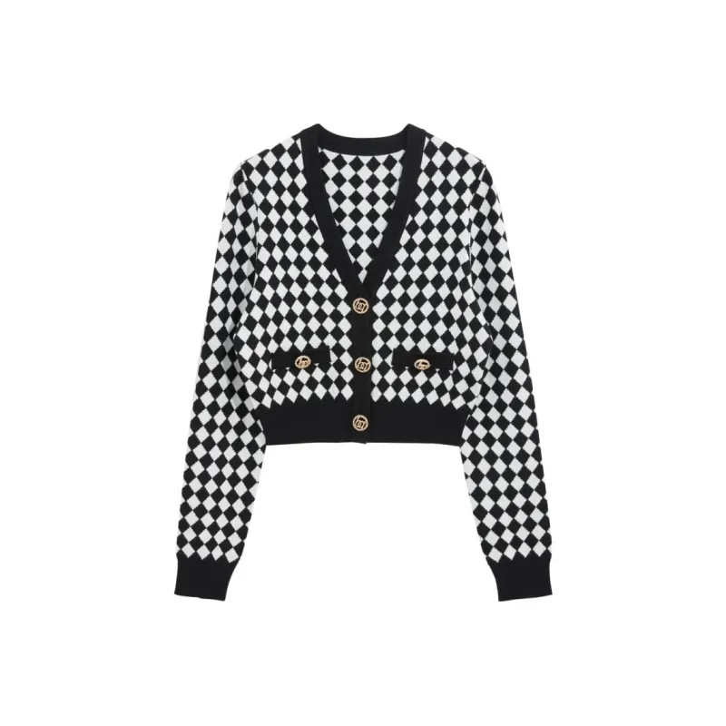 Bebe Sweater Women's Black White-0