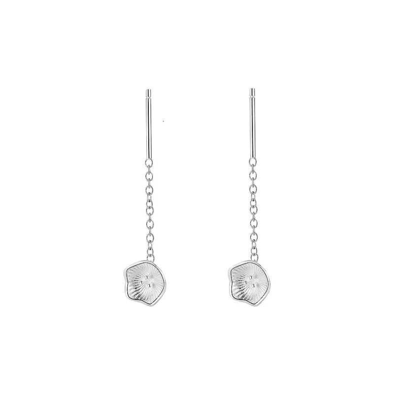 GIFT&CO S999 Fine Silver Drop Earrings Women's-0