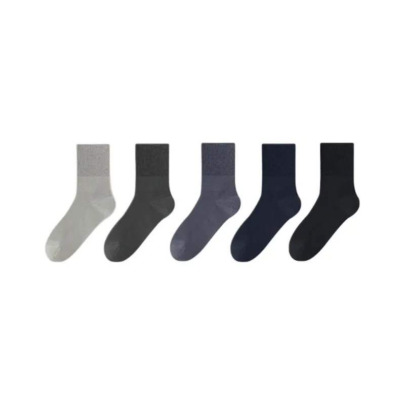 LUYOUYE Mid Calf Socks Men's 5 Pack-6