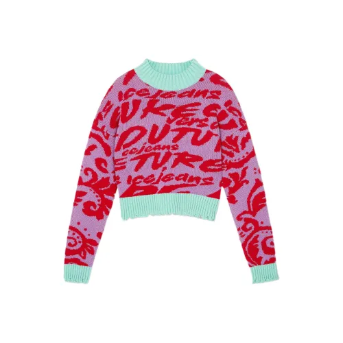 VERSACE JEANS COUTURE Destroyed Jacquard Sweater