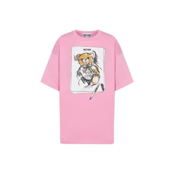 MOSCHINO Graphic Printed Crewneck T Shirt