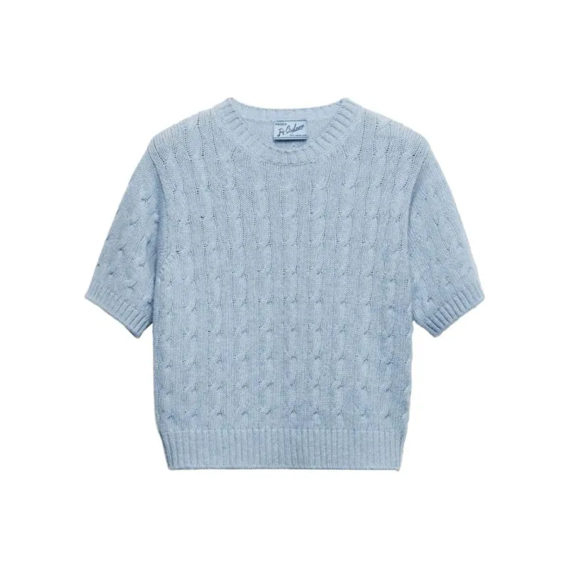 PRADA Short Sleeved Crewneck Jumper-0