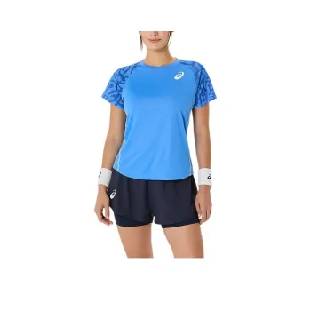 Asics Raglan Sleeve T Shirt Women's Blue Coast