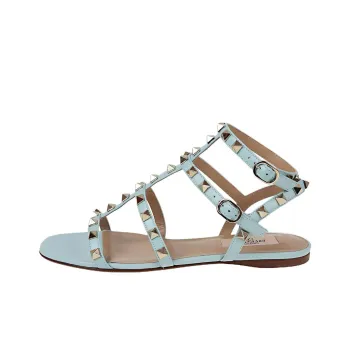 Valentino Rockstud Roman Sandals Women's Blue