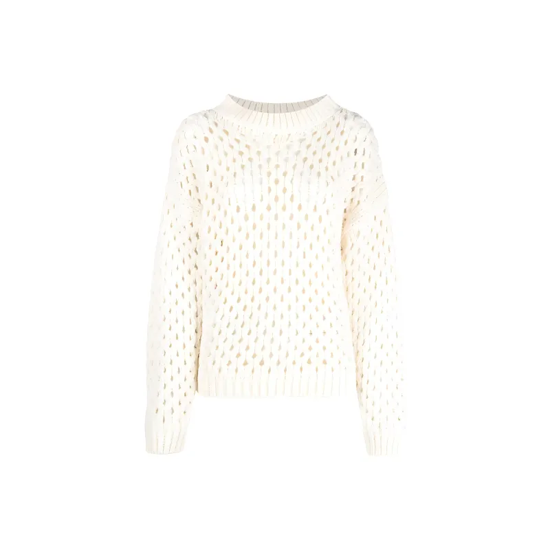 Alysi Long Sleeved Crewneck Knitted Jumper-0