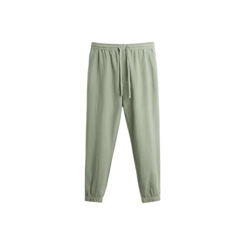 ZARA Casual Pants Men Green-0
