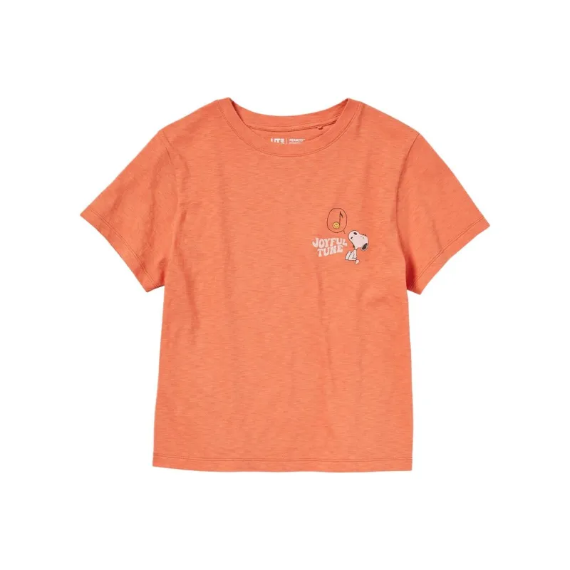 UNIQLO Crop Tops Women's Orange Yellow-0
