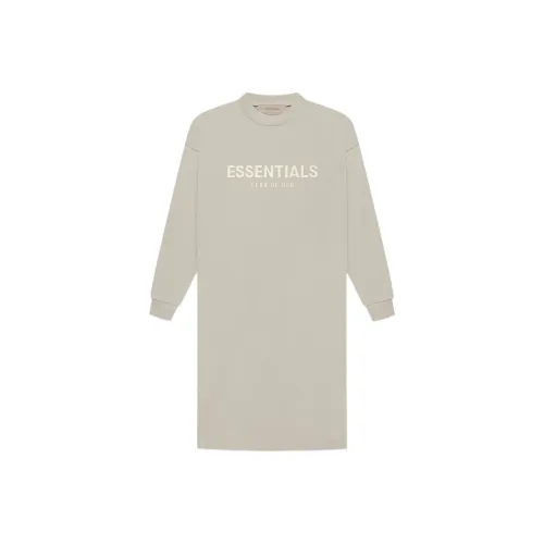 Fear Of God Essentials T Shirts Women's Smoke Gray