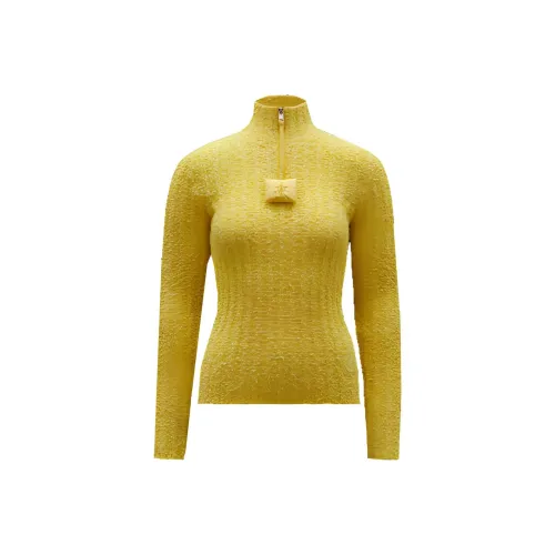 MONCLER GENIUS X Jw Anderson Cotton Boucle Jumper Yellow