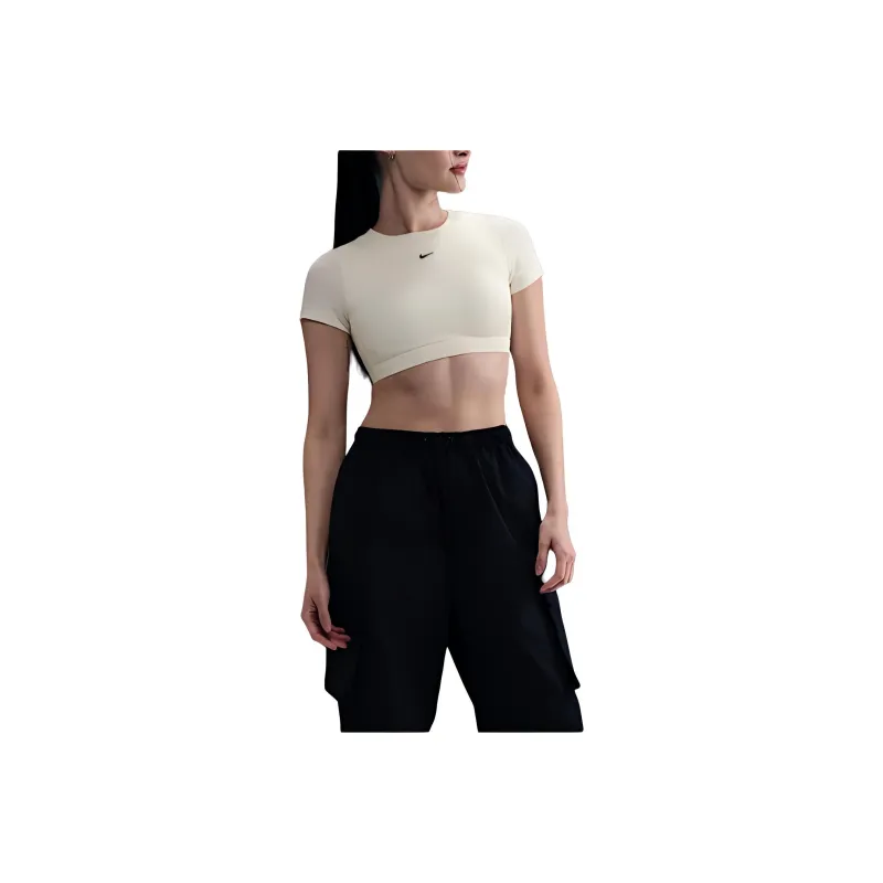 Nike Clothing T Shirts Women's Beige-0