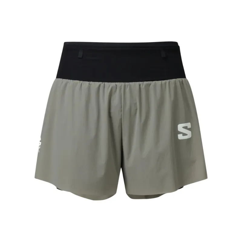 SALOMON Sports Shorts Unisex Gray Green-0