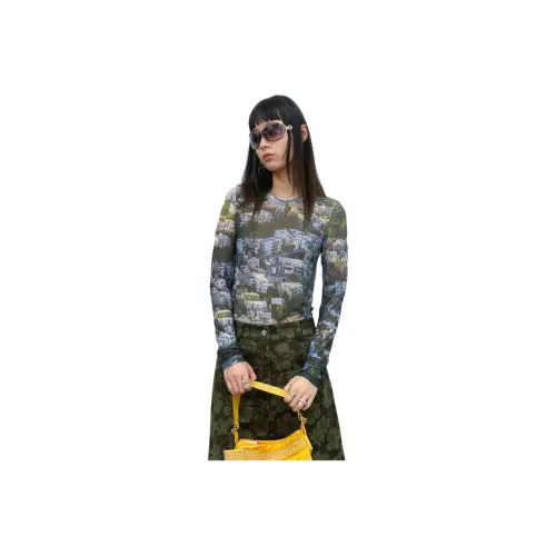 TAXIPHONE T Shirt Women's Green Print