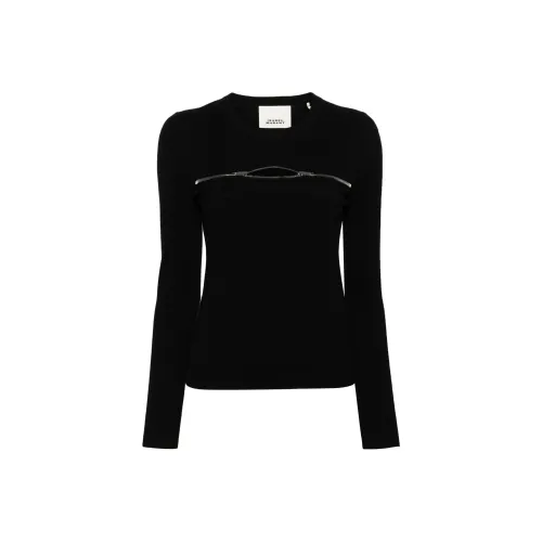 ISABEL MARANT Gio Zip-Detailed Knitted Top