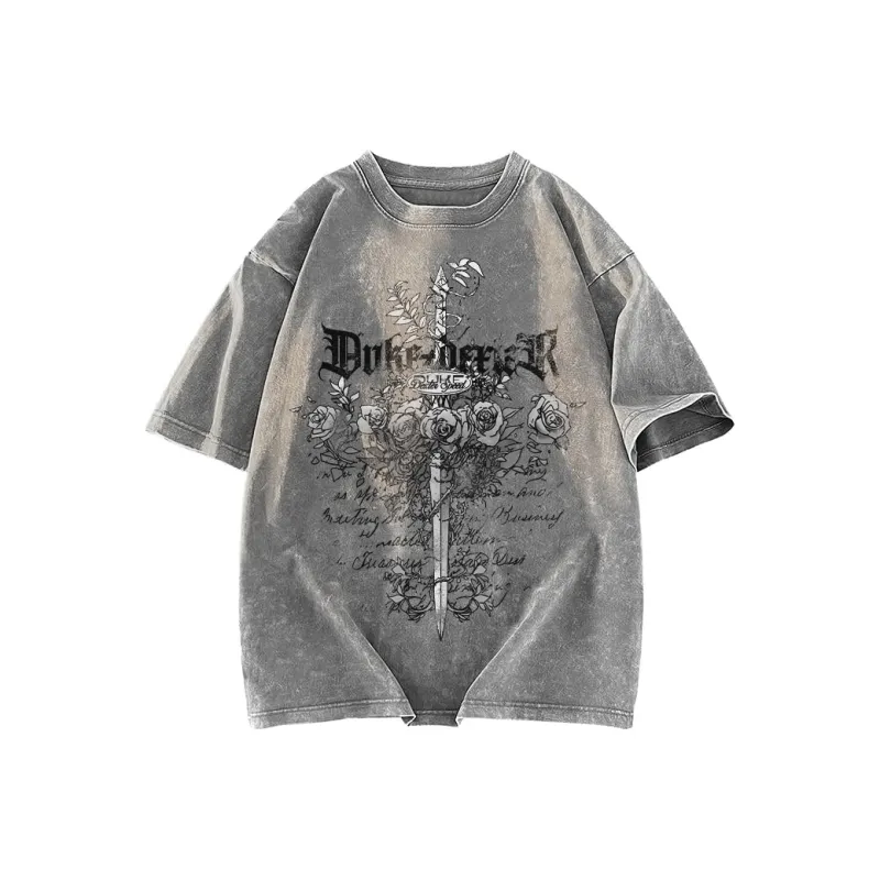 DUKE+DEXTER T Shirt Unisex Washed Black-2