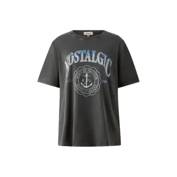 E.land T Shirt Women's Dark Gray 17D/Grey