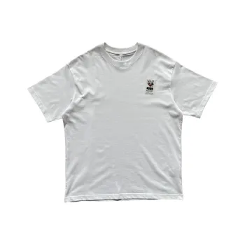 Korean Style Drop Shoulder Sleeve T Shirt Unisex White