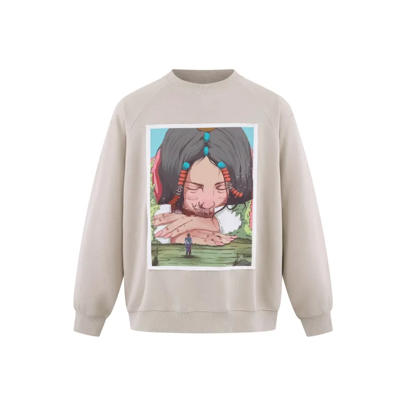 CAI Sweatshirts Unisex Greige-0
